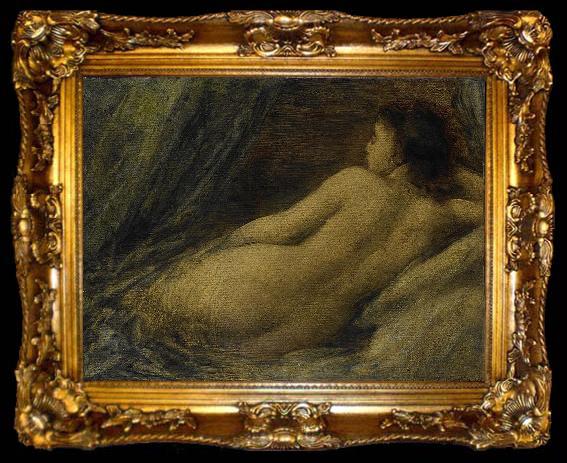 framed  Henri Fantin-Latour Lying Naked Woman, ta009-2
